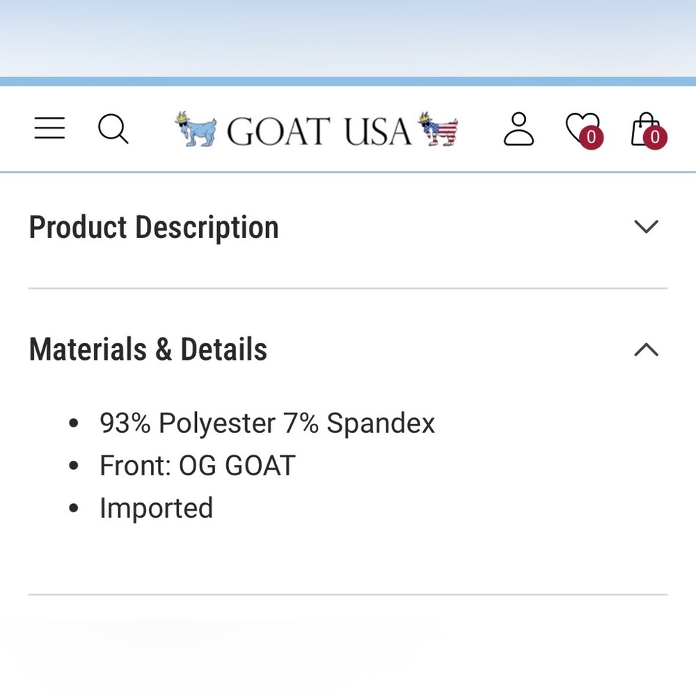 GOAT USA Kids OG Athletic T-Shirt, sold out online! EUC, size XL - Picture 4 of 8